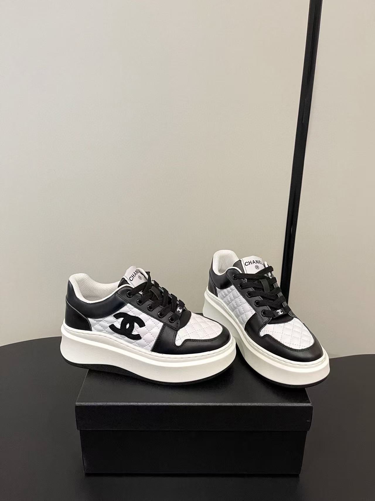 CHANE1 高品質ダブルCプラットフォームシューズ【50％割引+送料無料】