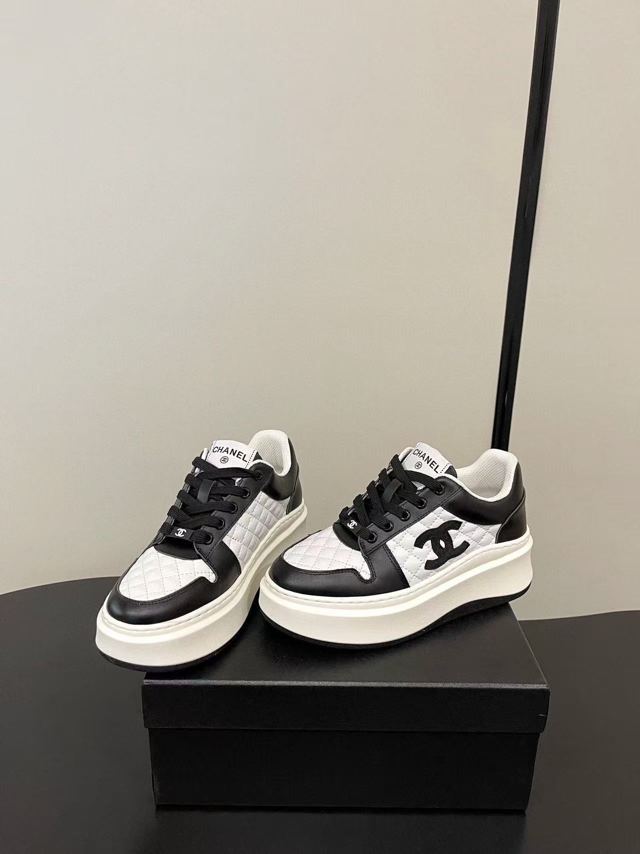 CHANE1 高品質ダブルCプラットフォームシューズ【50％割引+送料無料】