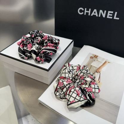 CHANE1 プリントヘアタイ【50％割引+送料無料】