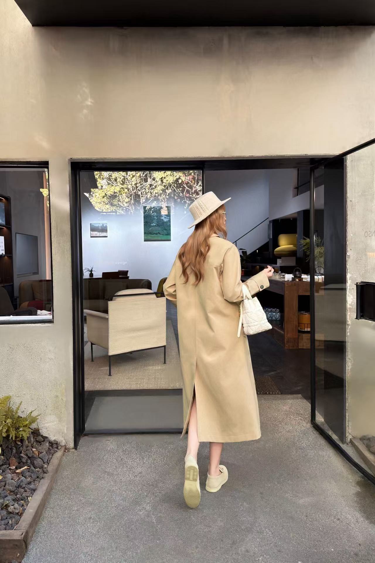 DIORのダブルブレストコート＋スカーフ【50％割引+送料無料】