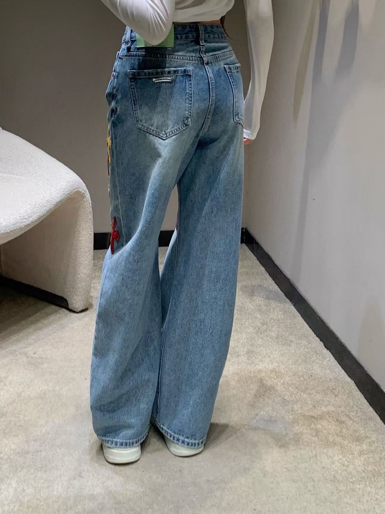 Chr0me Heartsカラフルなクロスジーンズ【50％割引+送料無料】