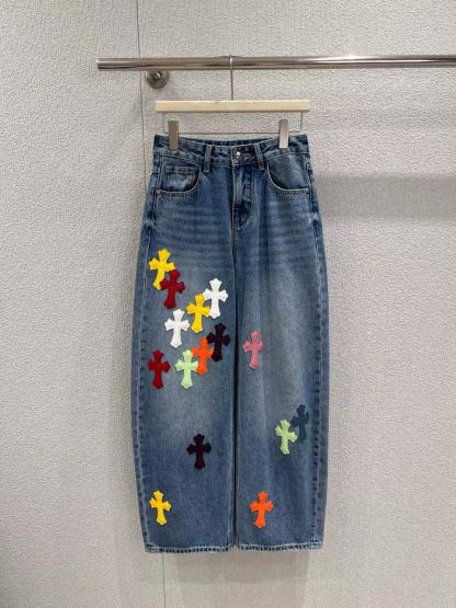 Chr0me Heartsカラフルなクロスジーンズ【50％割引+送料無料】