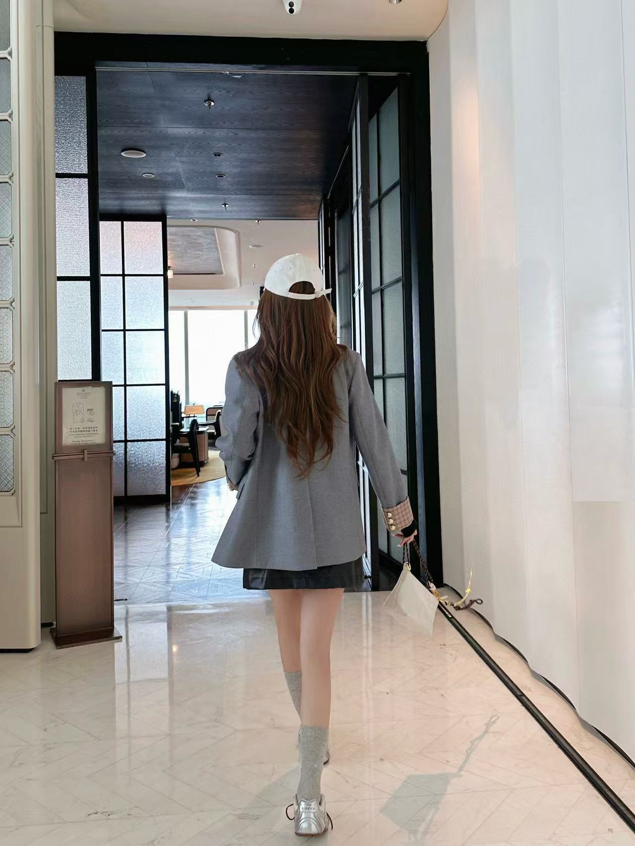 M1UM1U ミニマリスト レター スーツ ジャケット【50％割引+送料無料】