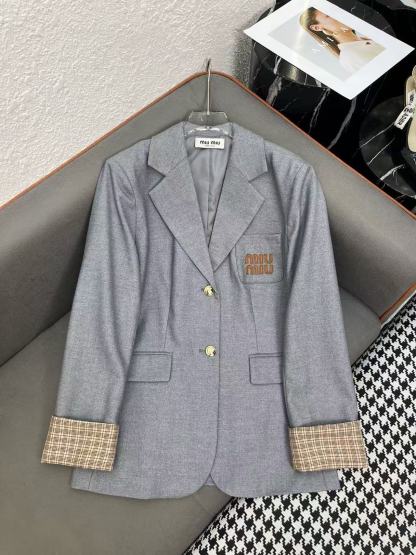 M1UM1U ミニマリスト レター スーツ ジャケット【50％割引+送料無料】