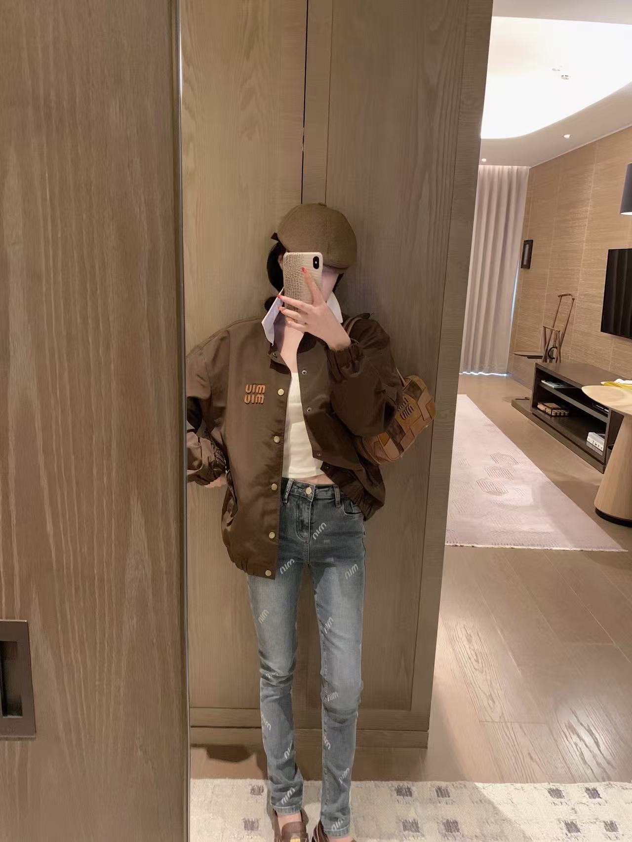 M1UM1U 襟付きレタージャケット【50％割引+送料無料】