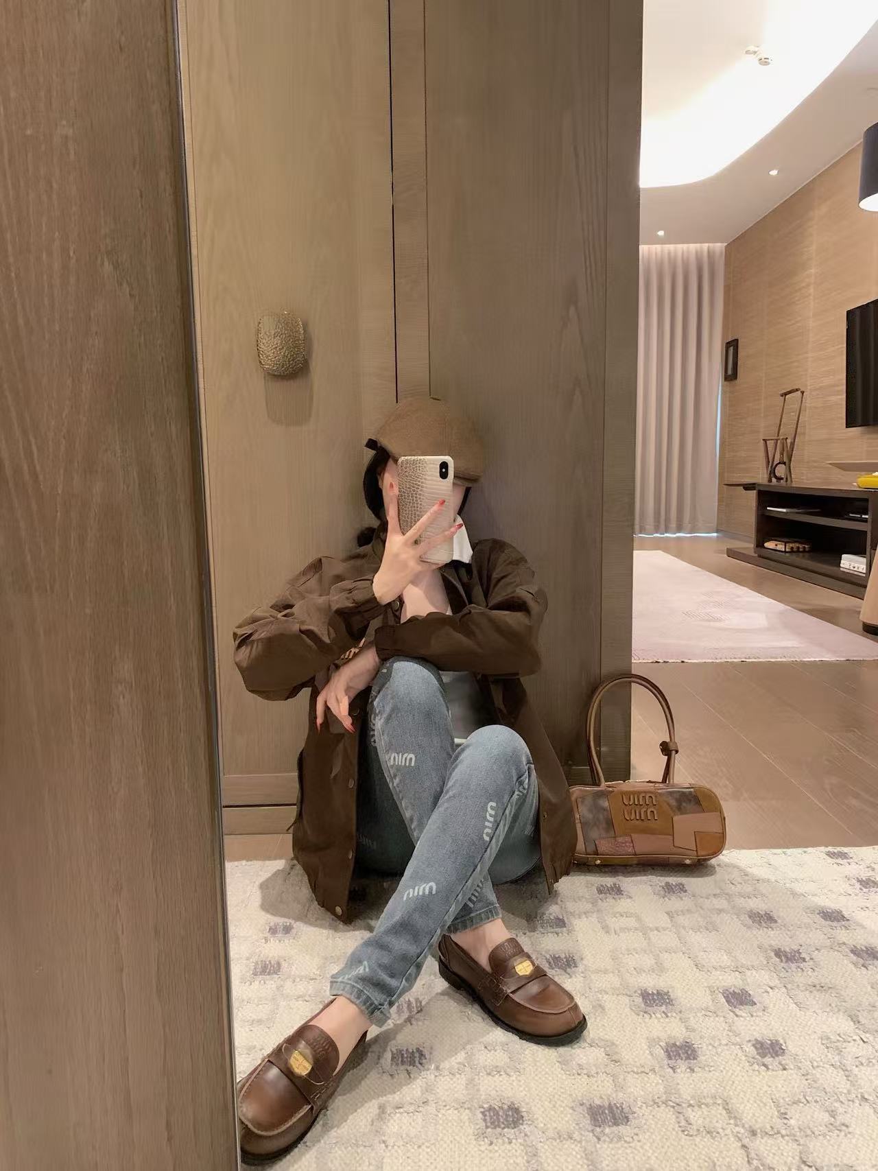 M1UM1U 襟付きレタージャケット【50％割引+送料無料】