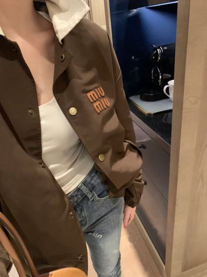 M1UM1U 襟付きレタージャケット【50％割引+送料無料】