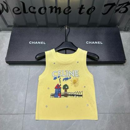 CEL1NE 凱旋門 ラインストーン レタード ウール ベスト【50％割引+送料無料】