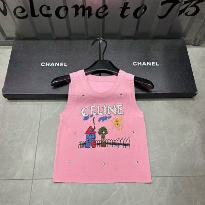 CEL1NE 凱旋門 ラインストーン レタード ウール ベスト【50％割引+送料無料】