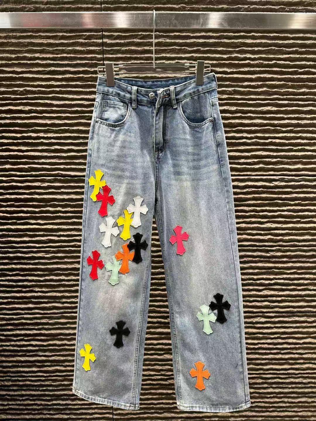 Chr0me Heartsクロスパターンジーンズ【50％割引+送料無料】