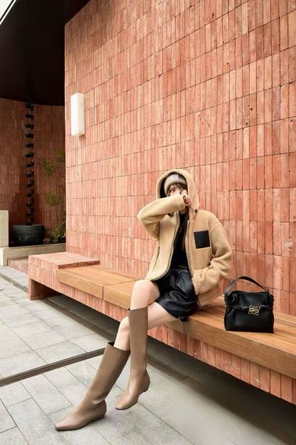 L0WEW フード付きシェルパジャケット【50％割引+送料無料】