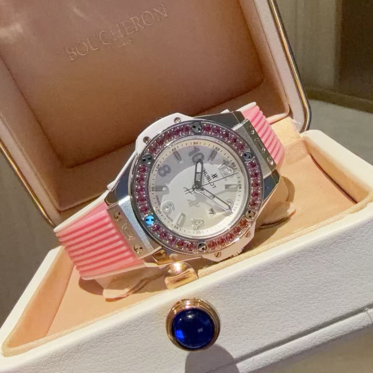 HUBL0T ダイヤモンドセット レディースウォッチ【50％割引+送料無料】