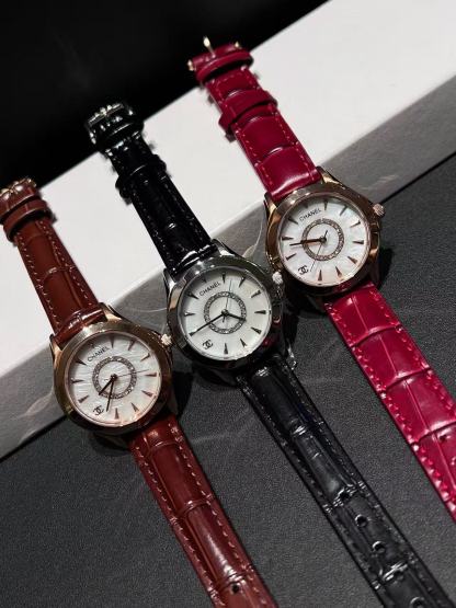 CHANE1 レザーストラップ レディースウォッチ【50％割引+送料無料】