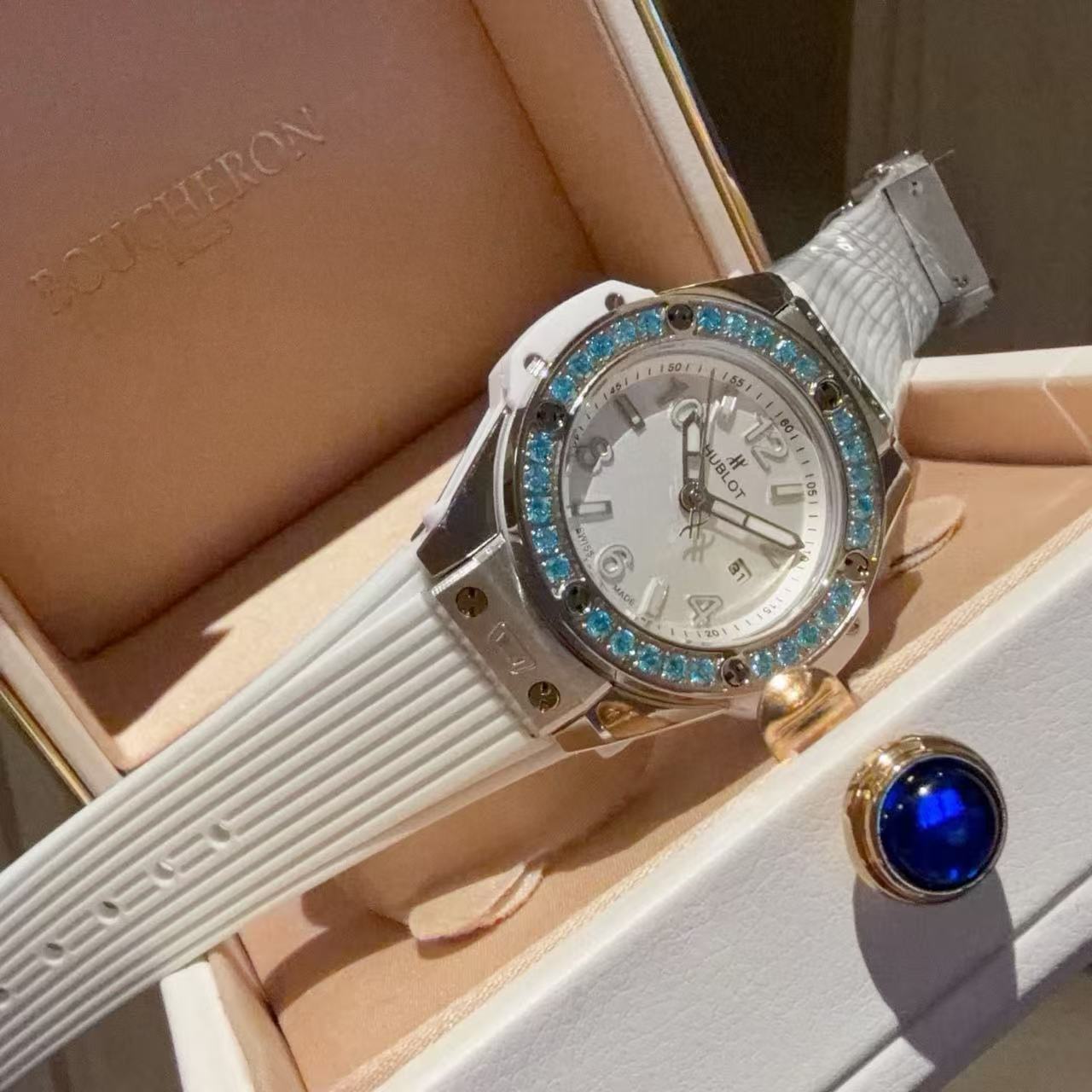 HUBL0T ダイヤモンドセットウォッチ【50％割引+送料無料】
