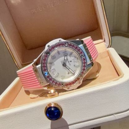 HUBL0T ダイヤモンドセットウォッチ【50％割引+送料無料】