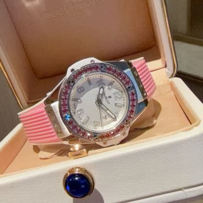 HUBL0T ダイヤモンドセットウォッチ【50％割引+送料無料】