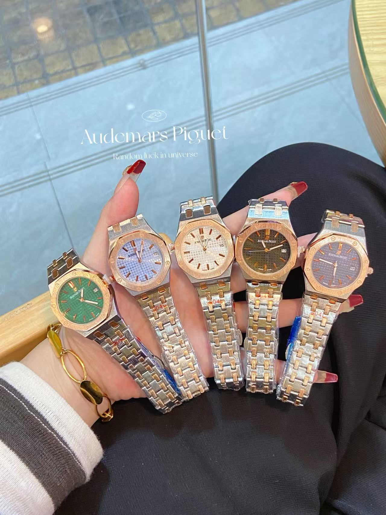 Audemarsp1guetスチールバンドの腕時計【50％割引+送料無料】