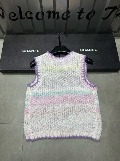 M1UM1U パープルレターウールベスト【50％割引+送料無料】