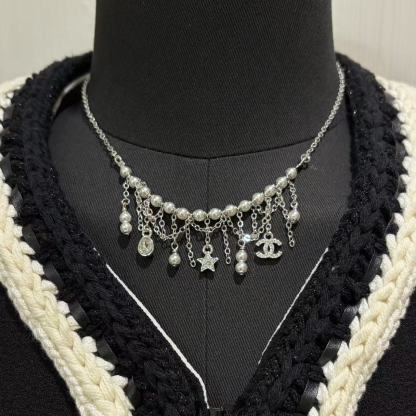 CHANE1 タッセルパールネックレス【50％割引+送料無料】