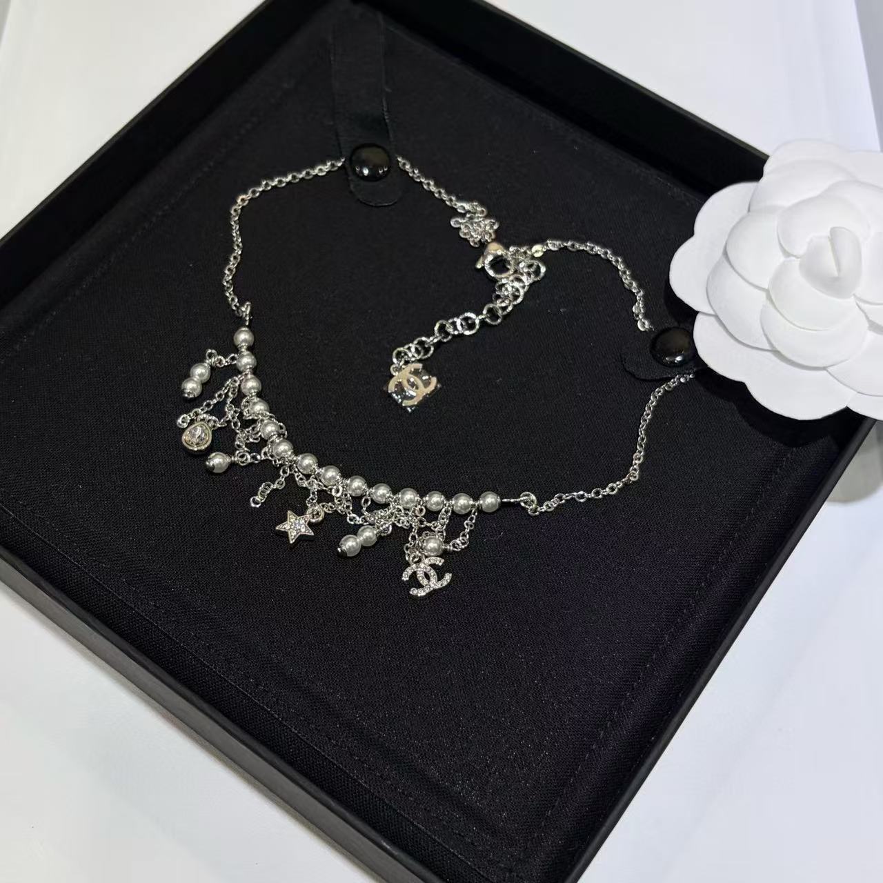 CHANE1 タッセルパールネックレス【50％割引+送料無料】