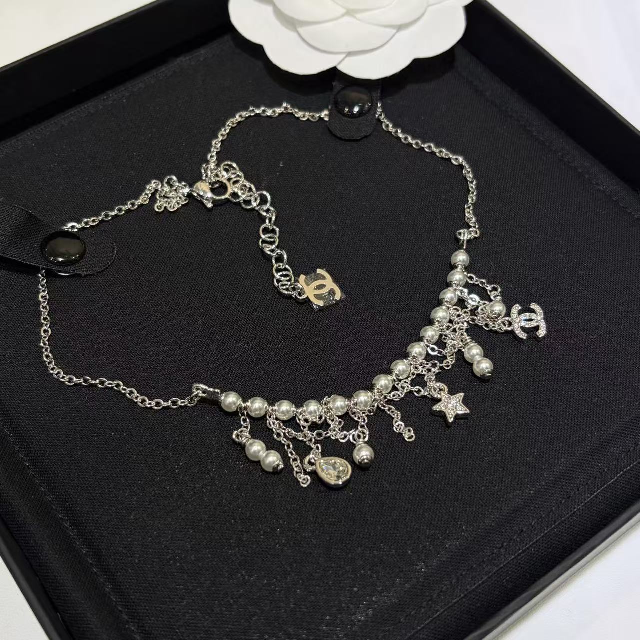 CHANE1 タッセルパールネックレス【50％割引+送料無料】