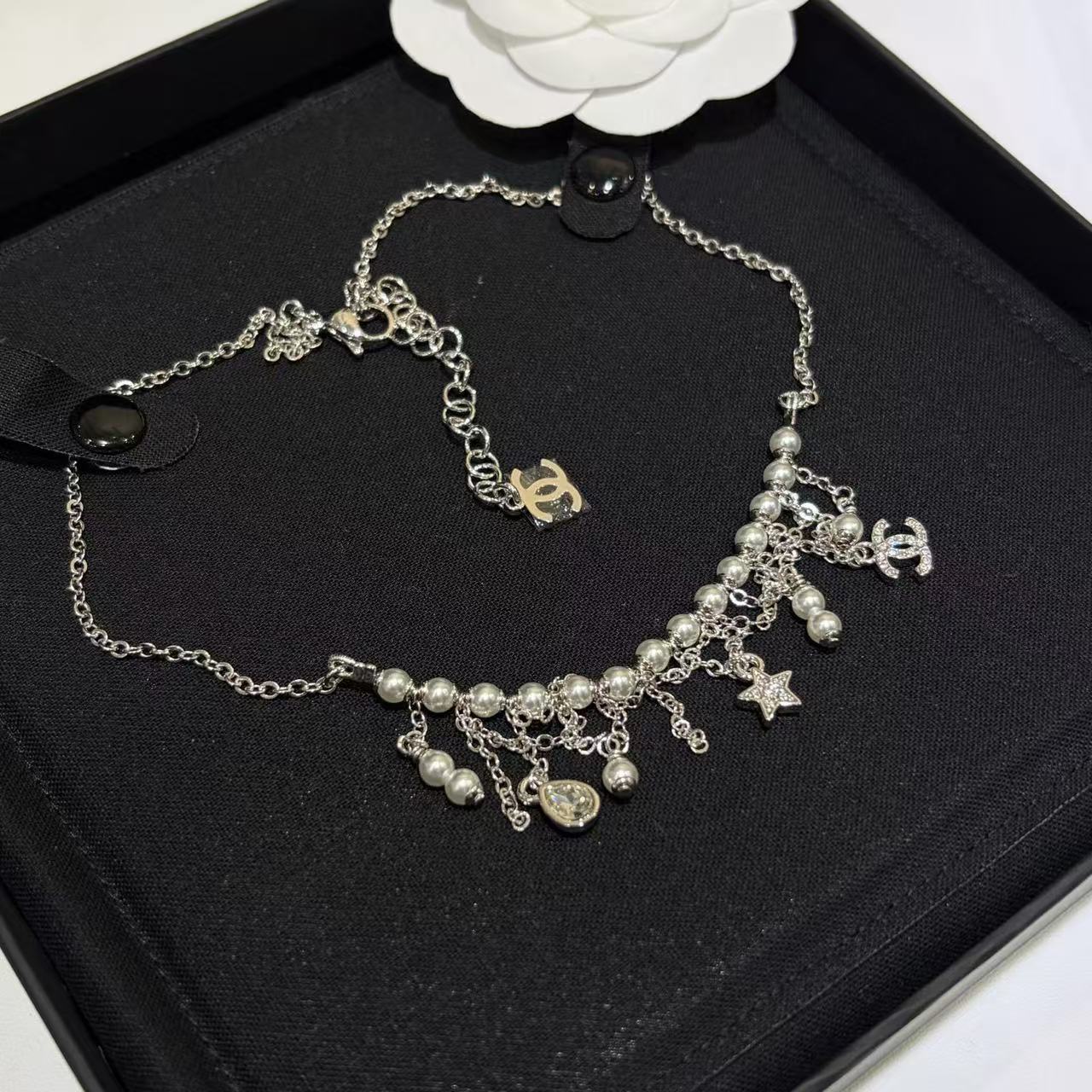 CHANE1 タッセルパールネックレス【50％割引+送料無料】