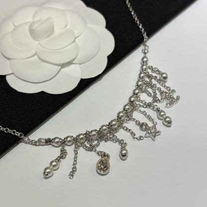 CHANE1 タッセルパールネックレス【50％割引+送料無料】