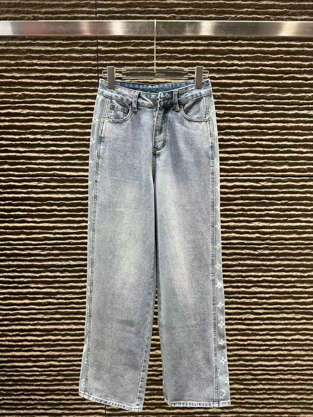 LVサイドロゴストレートレッグジーンズ【50％割引+送料無料】