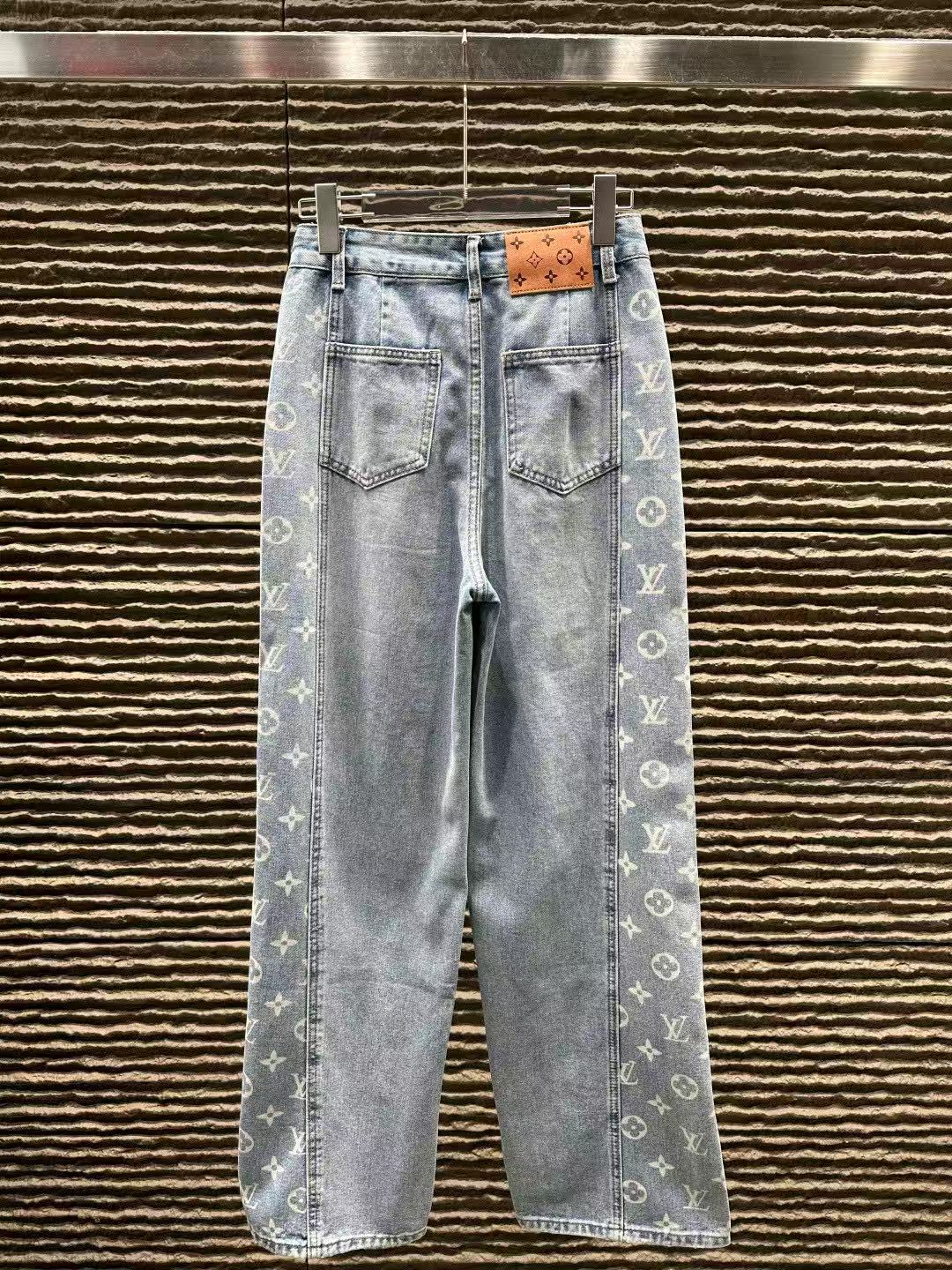 LVサイドロゴストレートレッグジーンズ【50％割引+送料無料】