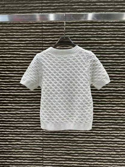 M1UM1U シンプルニット半袖セーター【50％割引+送料無料】