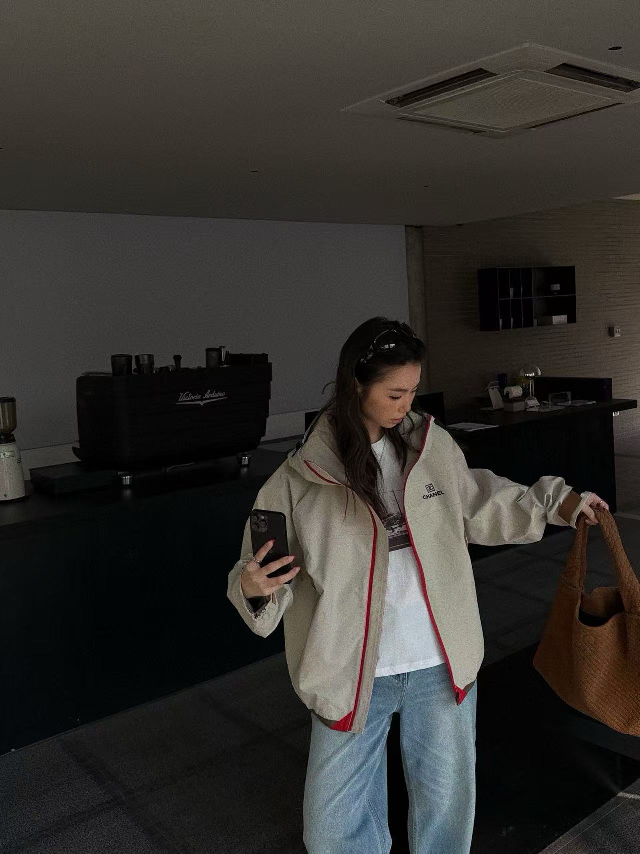 CHANE1 シンプルジップアップフードジャケット【50％割引+送料無料】