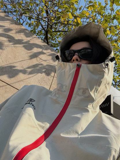 CHANE1 シンプルジップアップフードジャケット【50％割引+送料無料】