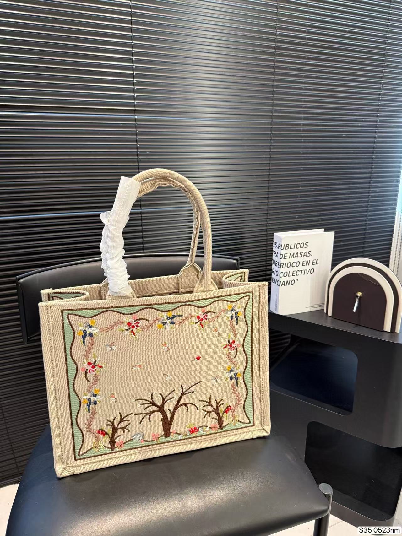 DI0R刺繍プリントハンドバッグ【 50％割引+送料無料】