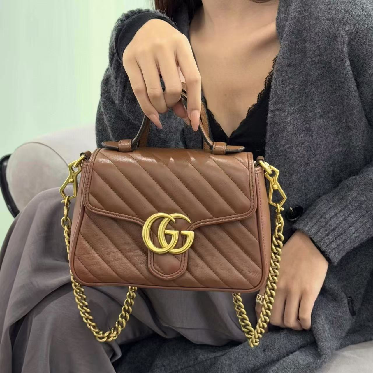 GUCC1 marmontハンドバッグ【 50％割引+送料無料】