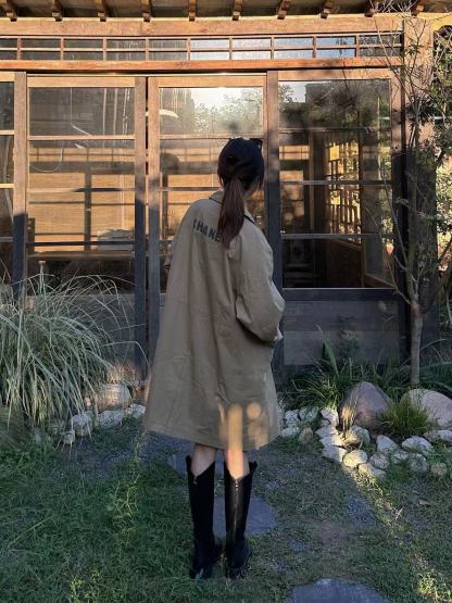 CHANE1 ダブルC 2ポケットトレンチコート【50％割引+送料無料】