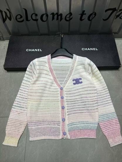 CEL1NE 凱旋門 グラデーションウールカーディガン【50％割引+送料無料】