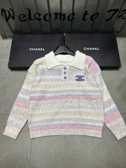 CEL1NE グラデーションカラー ウールセーター【50％割引+送料無料】