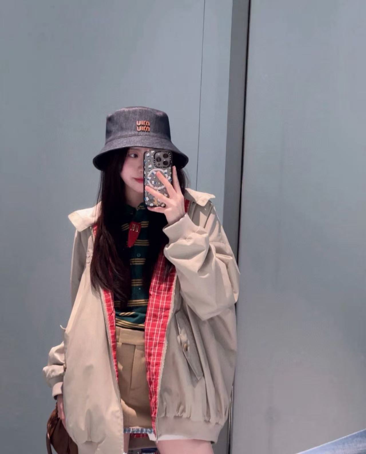 M1UM1U ジッパー付きミニマリストリバーシブルジャケット【50％割引+送料無料】