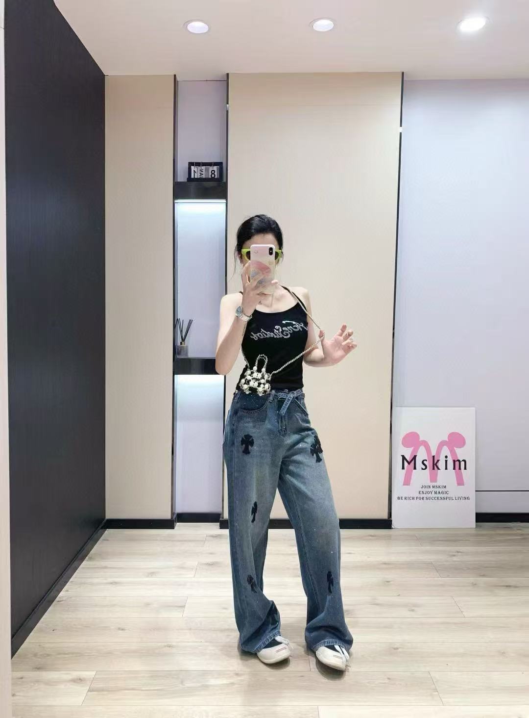 Chr0me Hearts刺繍デニムパンツ【50％割引+送料無料】