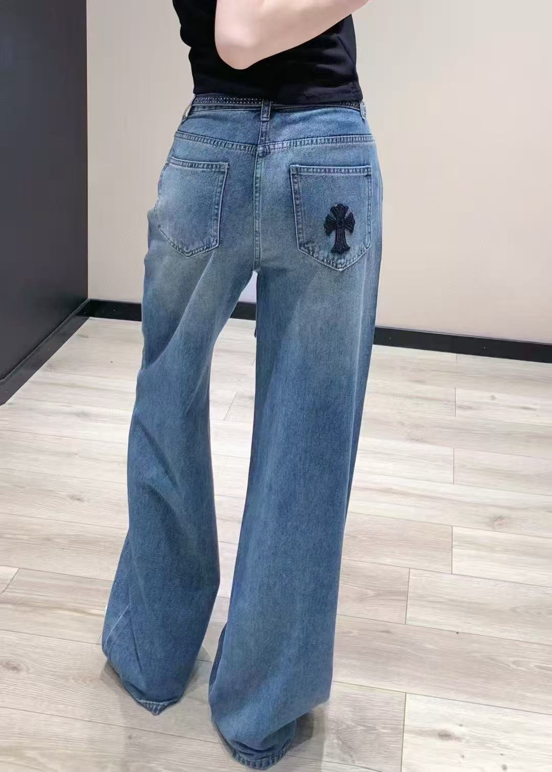 Chr0me Hearts刺繍デニムパンツ【50％割引+送料無料】