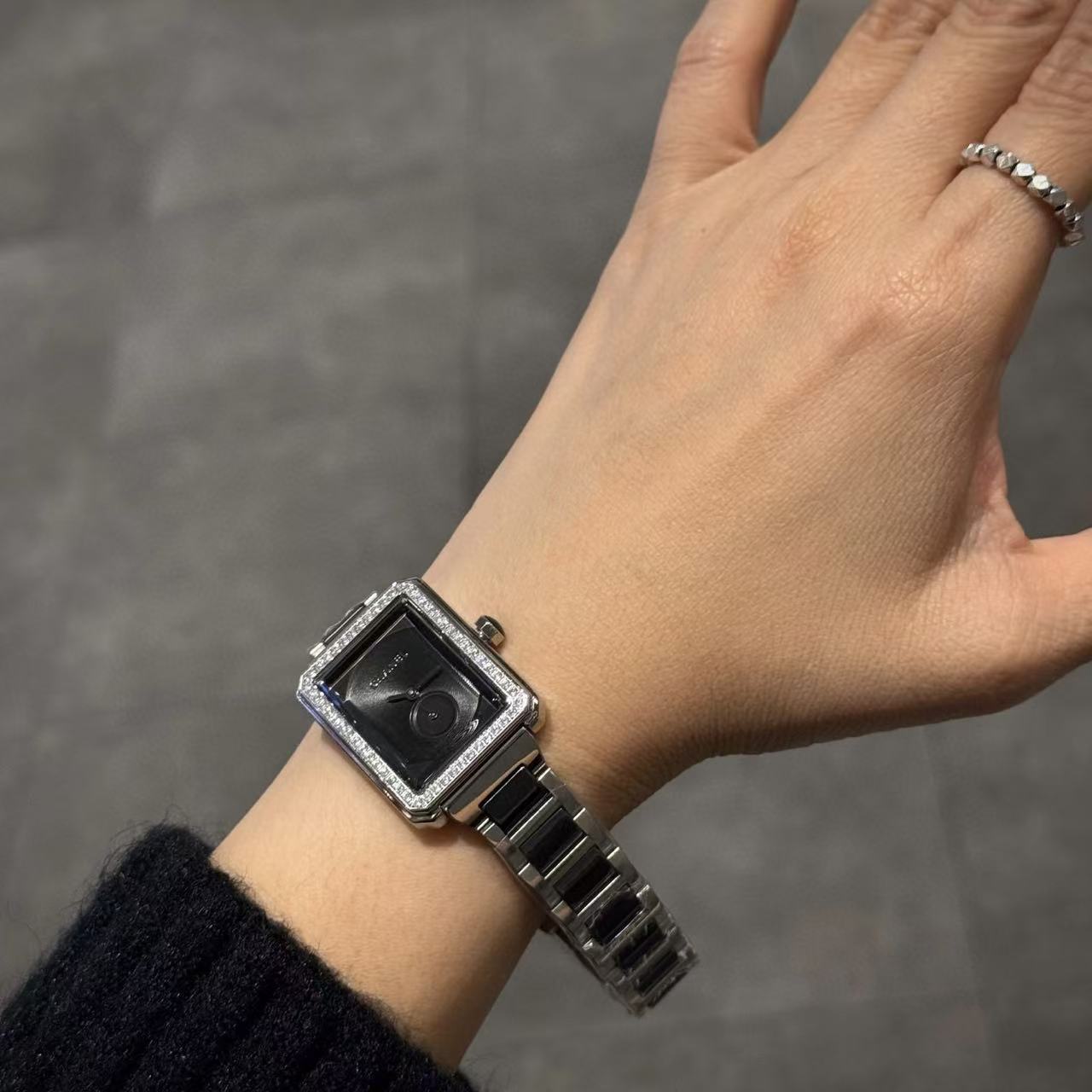 CHANE1 ダイヤモンドセット スクエア レディースウォッチ【50％割引+送料無料】