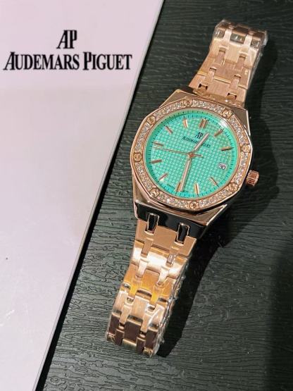 Audemarsp1gue八角形のダイヤモンドスチールブレスレットレディース腕時計【50％割引+送料無料】