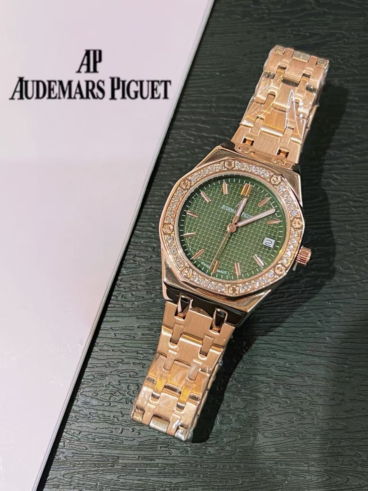 Audemarsp1gue八角形のダイヤモンドスチールブレスレットレディース腕時計【50％割引+送料無料】