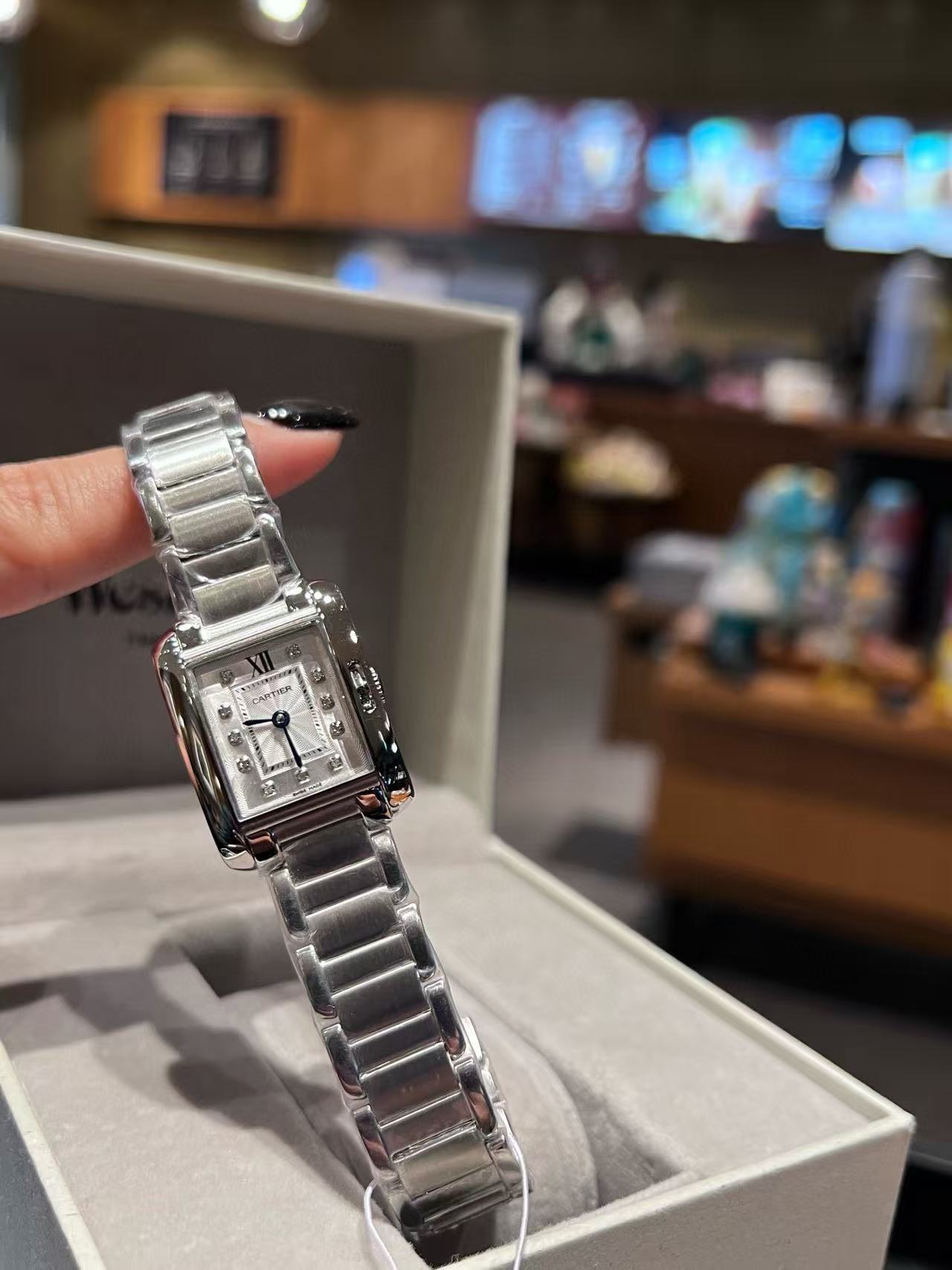 CART1ER タンク スチールストラップウォッチ【50％割引+送料無料】