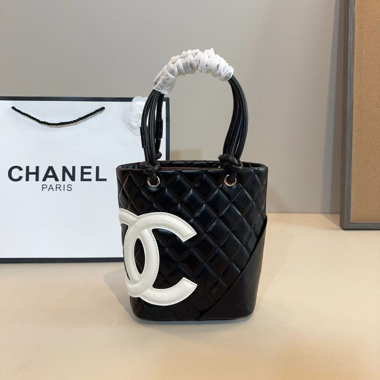 CHANE1 ダブルC ハンドバッグ【50％割引+送料無料】