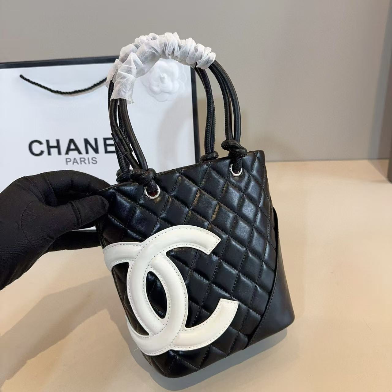 CHANE1 ダブルC ハンドバッグ【50％割引+送料無料】