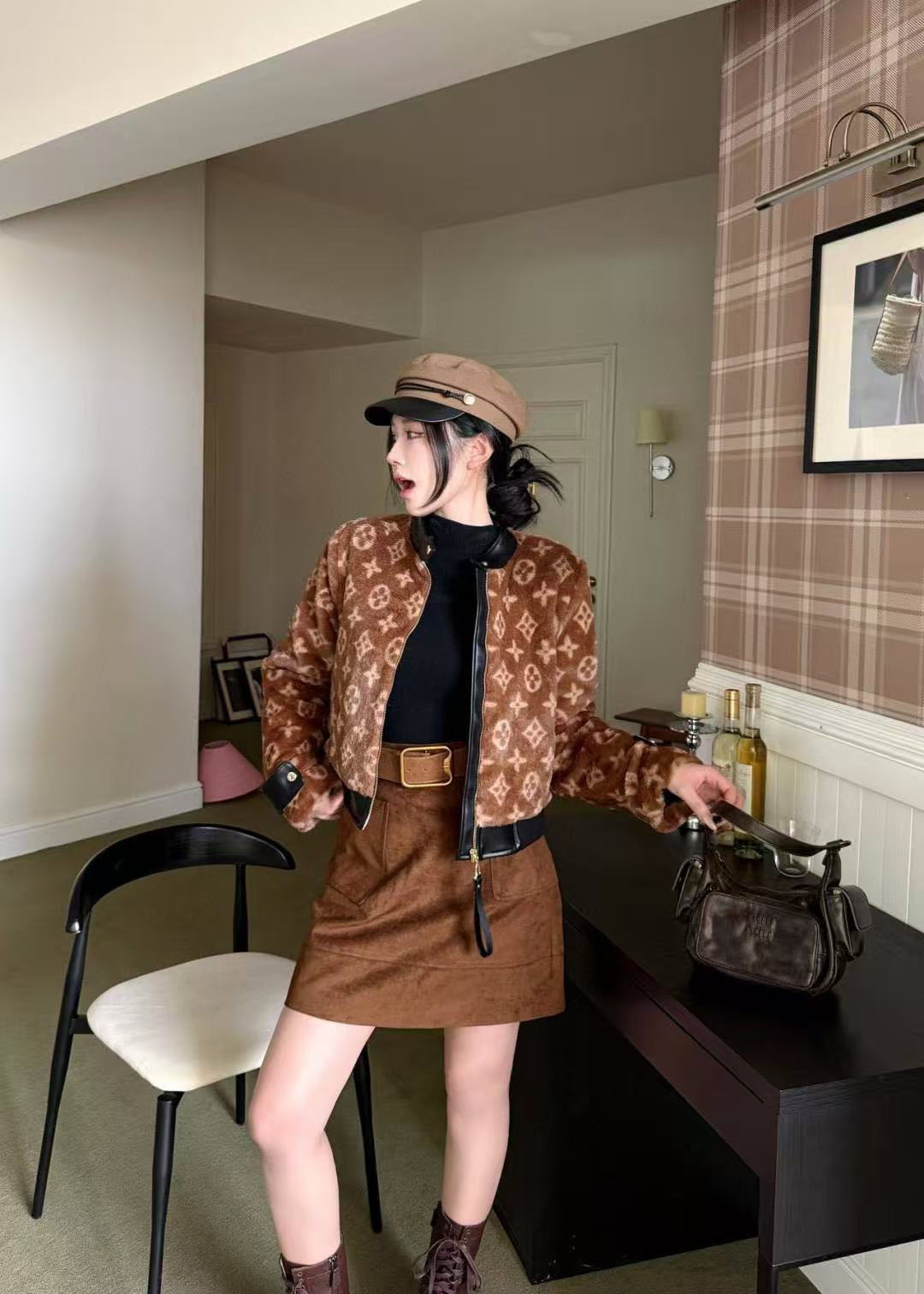 LV四つ葉のクローバーラムウールコート【50％割引+送料無料】