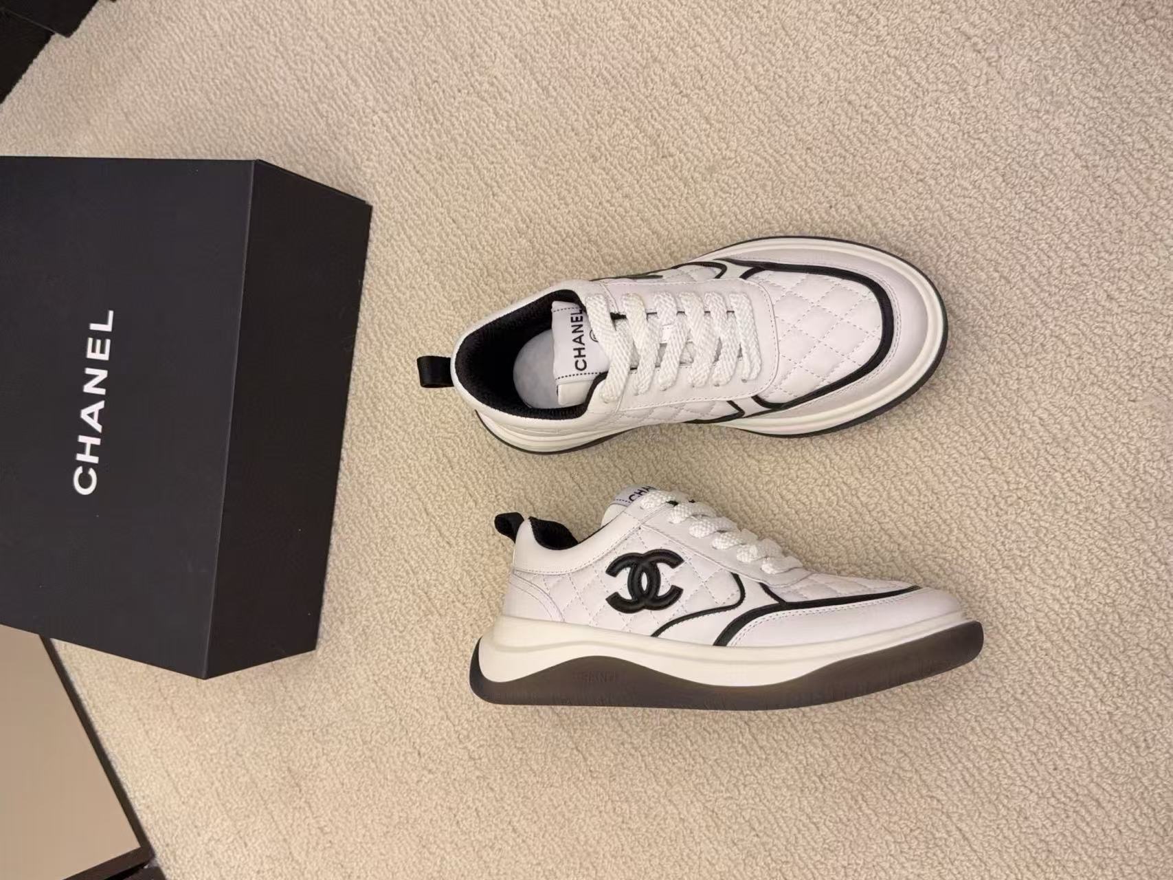 CHANE1 高品質ダブルCカジュアルシューズ【50％割引+送料無料】