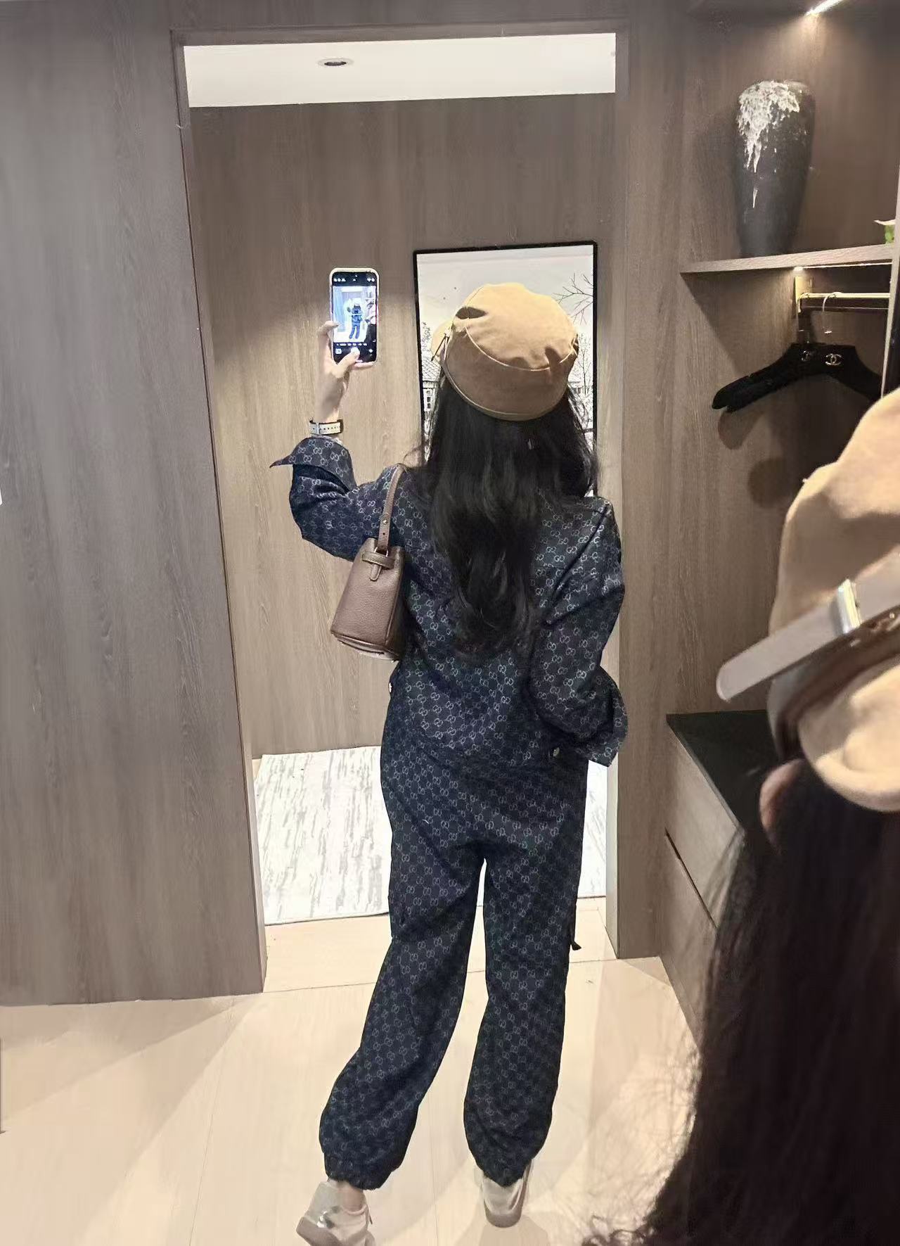 GUCC1 ジャカードデニムジャケット + パンツ ツーピースセット【50％割引+送料無料】