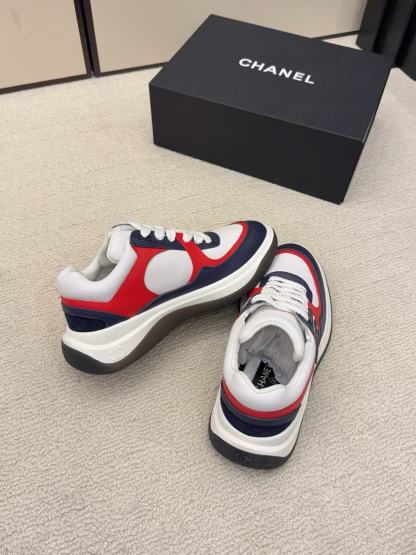 CHANE1 高品質ダブルCカラーブロックカジュアルシューズ【50％割引+送料無料】